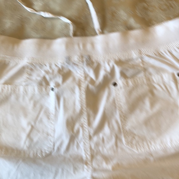 GEORGE SIZE 10 WOMEN’S WHITE CAPRIS ADJUSTABLE LENGTH ELASTIC WAIST - #073 - Picture 6 of 7